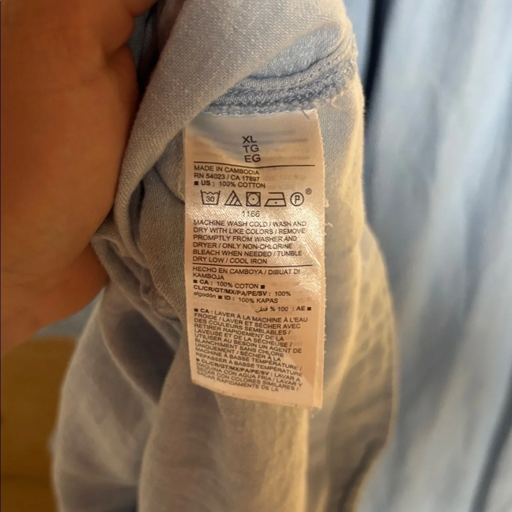 Old Navy tiered chambray denim dress - Picture 10 of 10